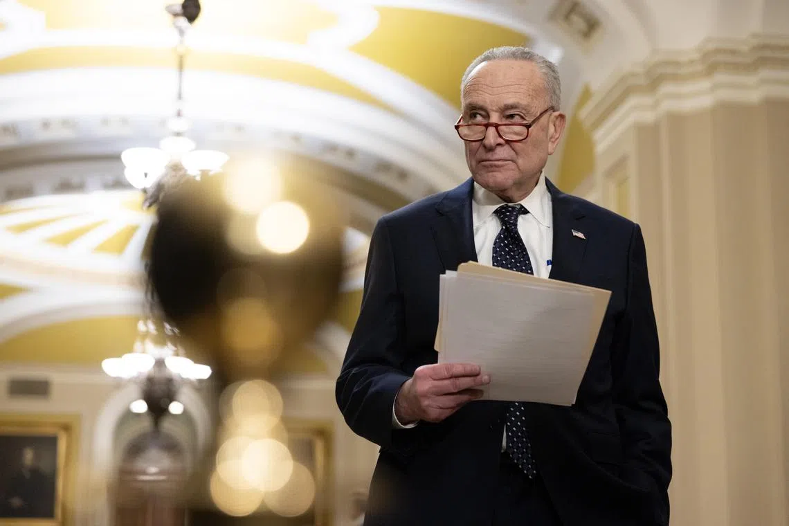 Mr Chuck Schumer, the Democratic leader of the Upper Chamber of Congress, said an initial vote on the bipartisan Bill would take place on Feb 7 at the latest.