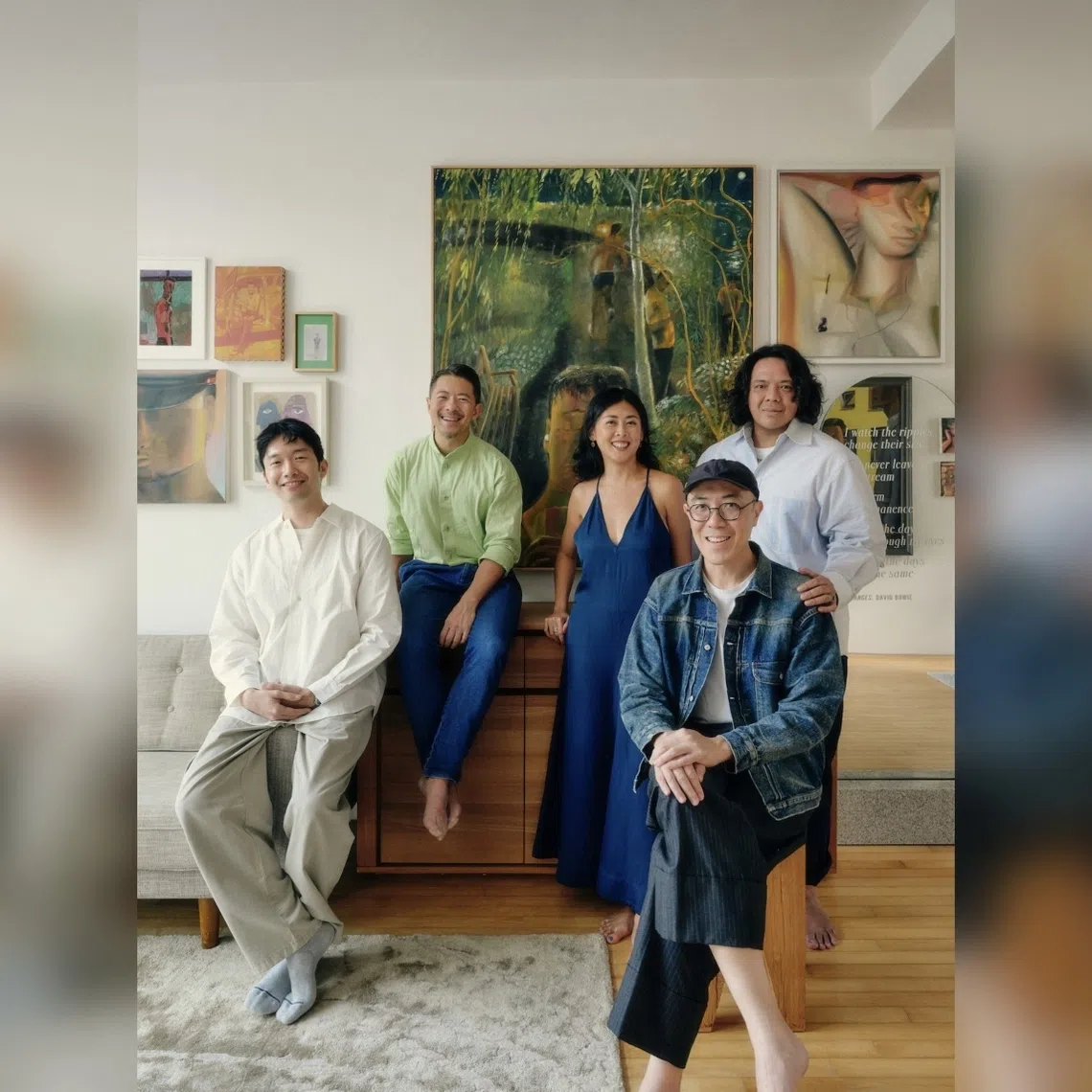 The team behind home exhibition No Straight Lines, on till Nov 1.