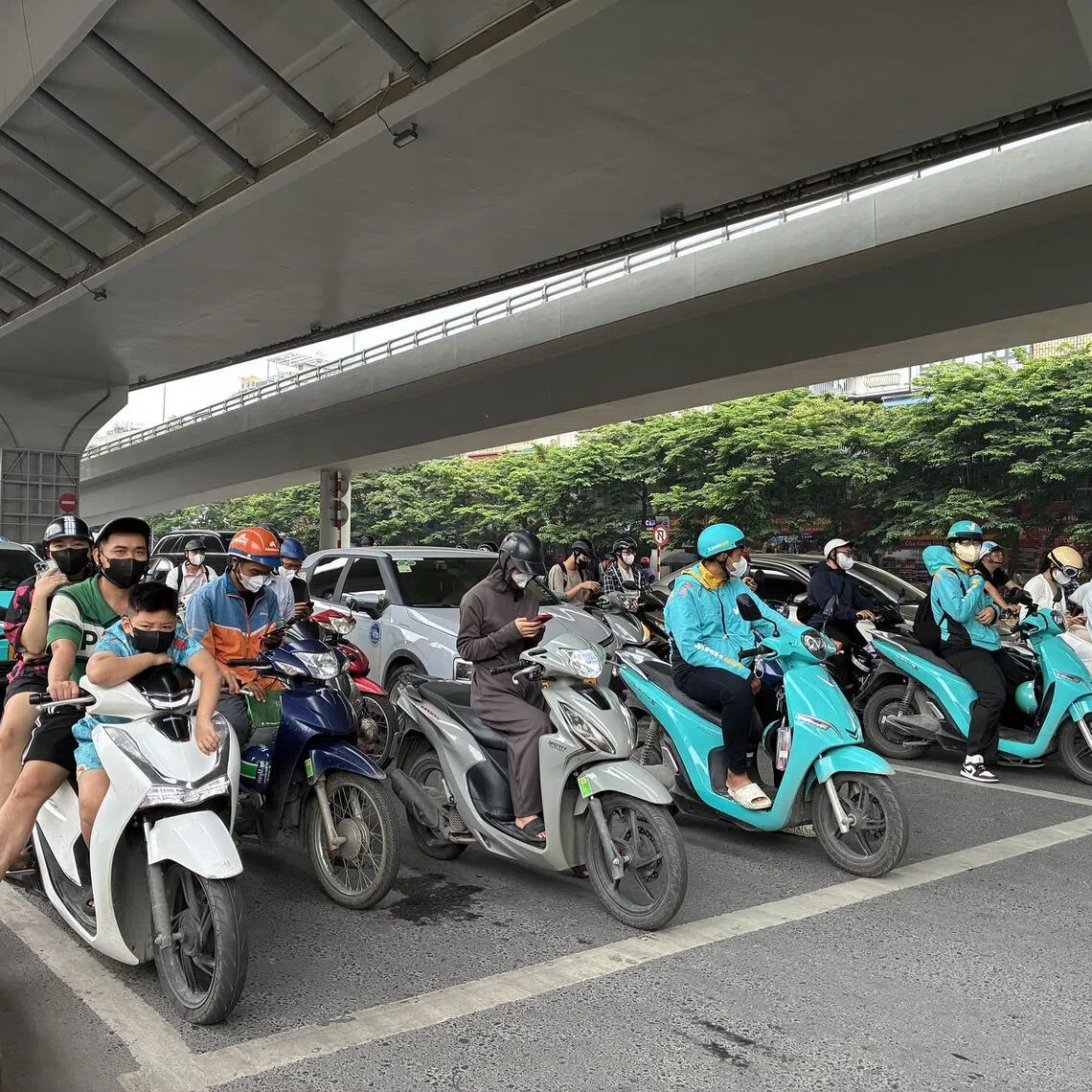 On July 12, Vietnam officials said it would  ban all fossil fuel-powered motorbikes from Hanoi’s inner-city starting July 1, 2026, as part of a sweeping new effort to tackle air and water pollution in the capital.

Credit: NGA PHAM