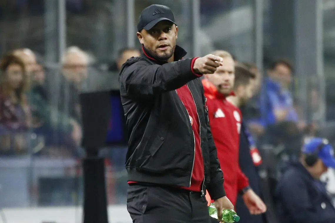 Soccer Football - Champions League - Quarter Final - Second Leg - Inter Milan v Bayern Munich - San Siro, Milan, Italy - April 16, 2025 Bayern Munich coach Vincent Kompany REUTERS/Alessandro Garofalo