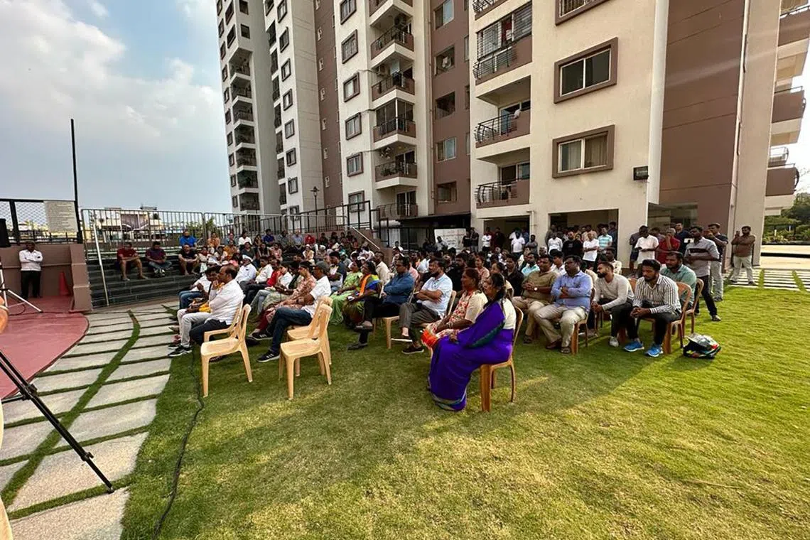 reelex - Candidates contesting from the four major political parties interact with residents at town halls organised by the Bangalore Apartment Federation ahead of the May 10 Karnataka state election. 

Photo credit: Bangalore Apartment Federation