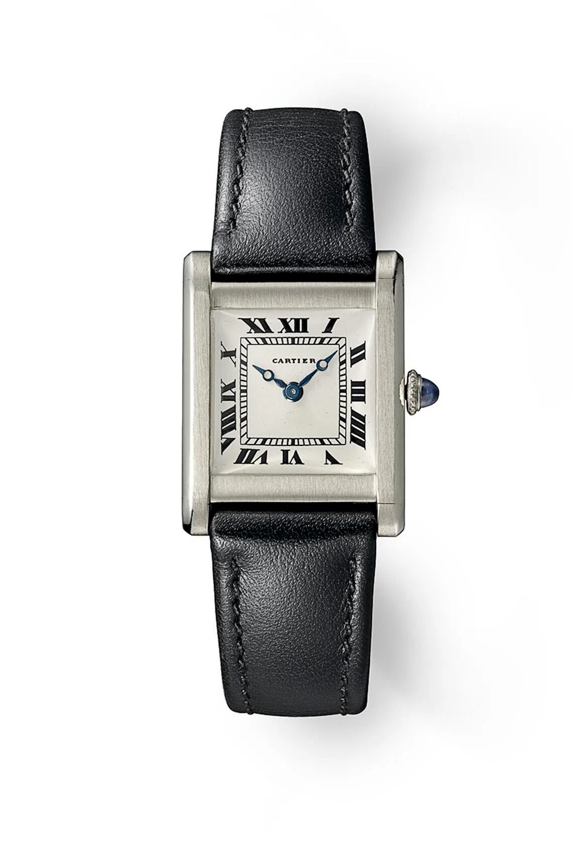 A 1920 Tank wristwatches, a model produced by Cartier from 1919 onward.
