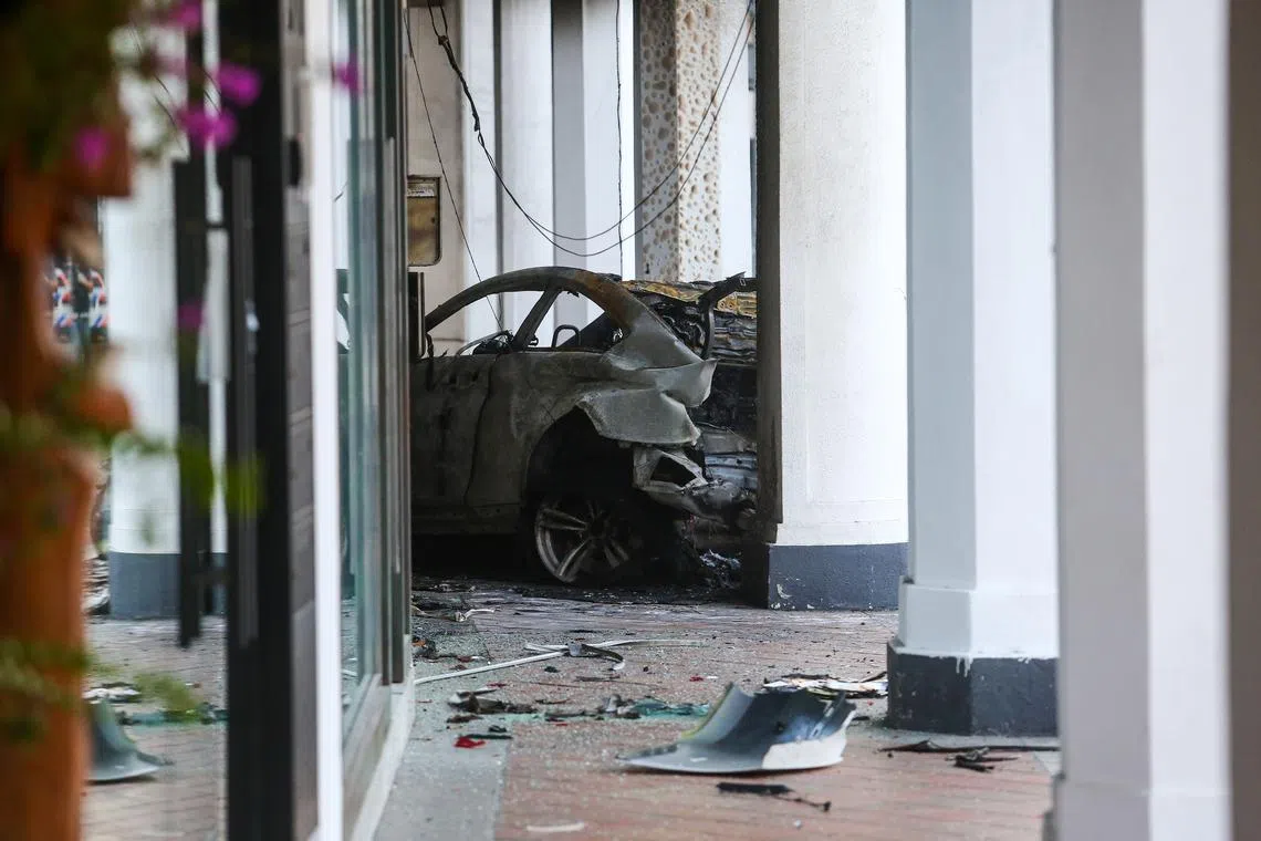 Five people were killed in the crash in Tanjong Pagar on Feb 13, 2021.