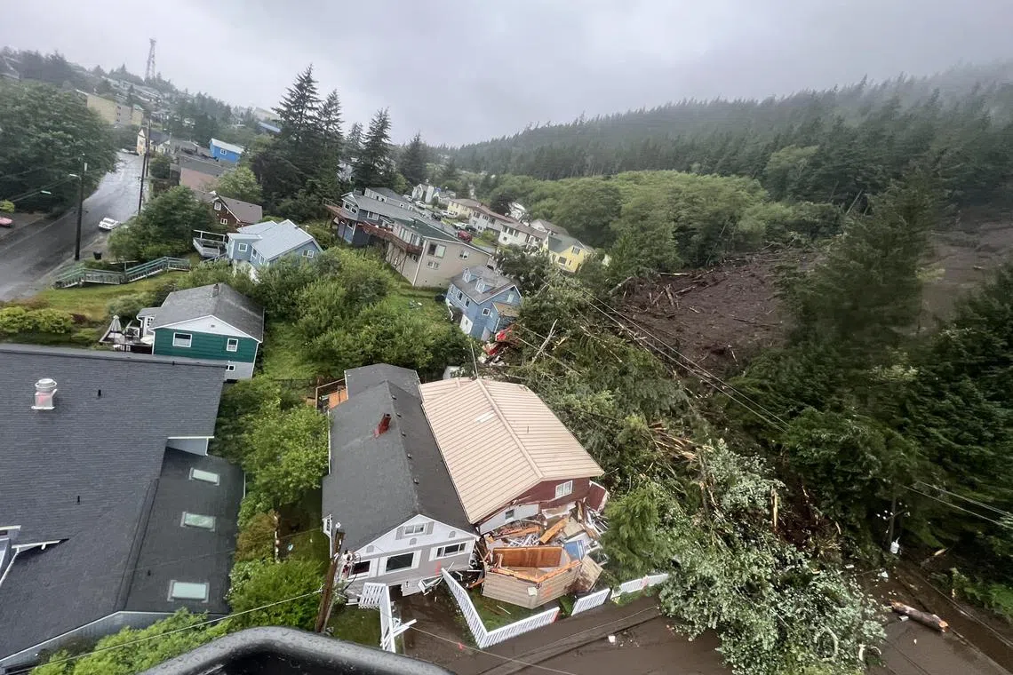 Mandatory evacuation orders were issued for residents of several streets in Ketchikan.