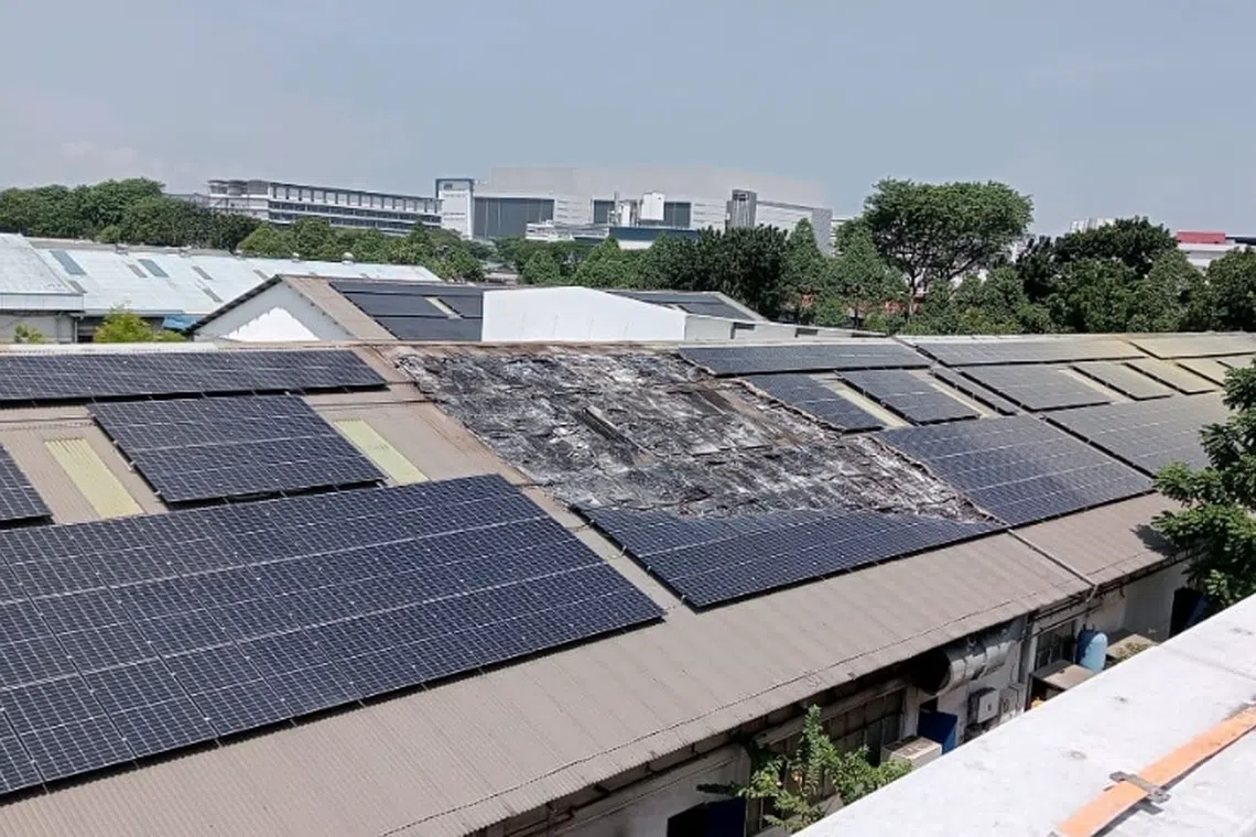 76 staff had evacuated the factory before SCDF arrived and no injuries were reported.