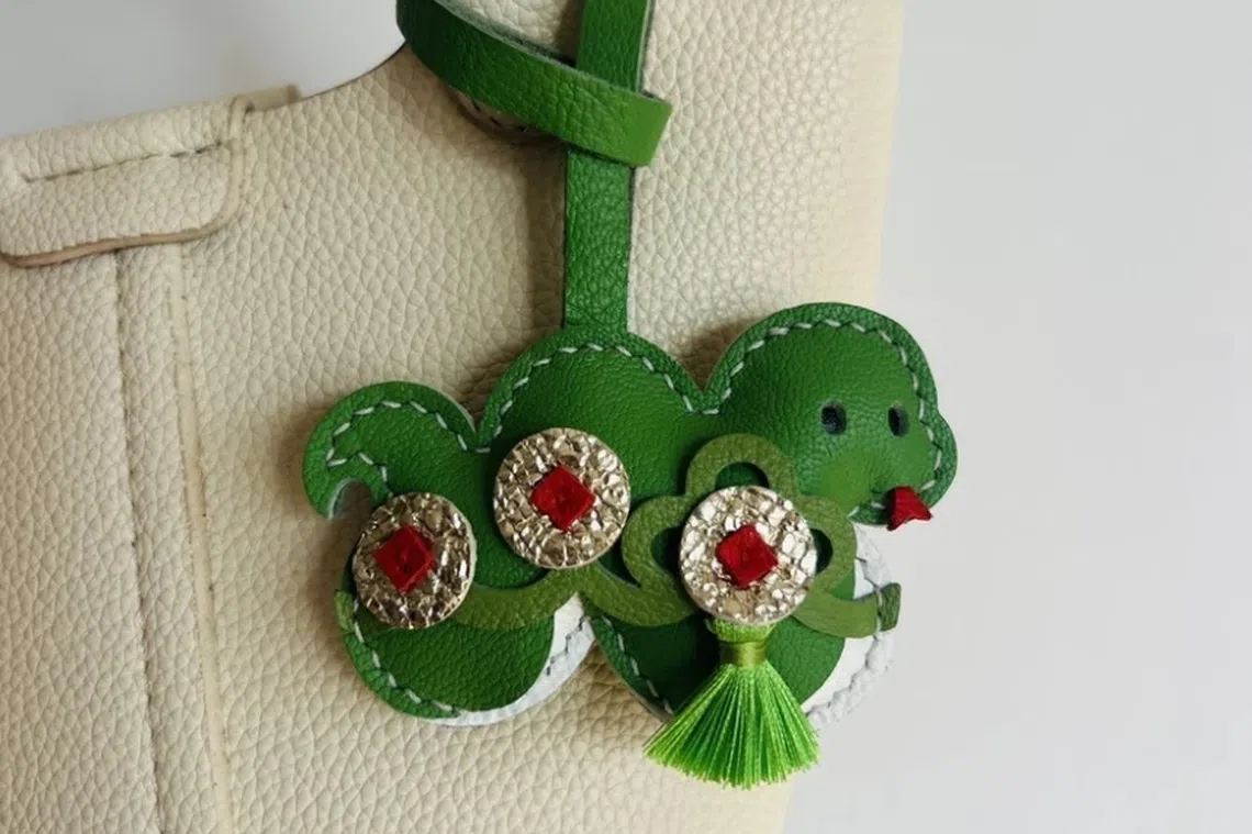 Snake bag charm