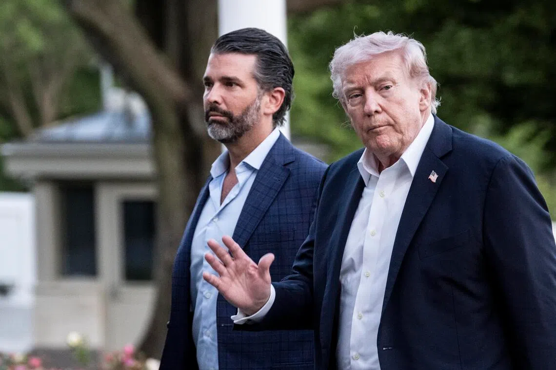 Trump says he will not attend son Donald Trump Jr's wedding