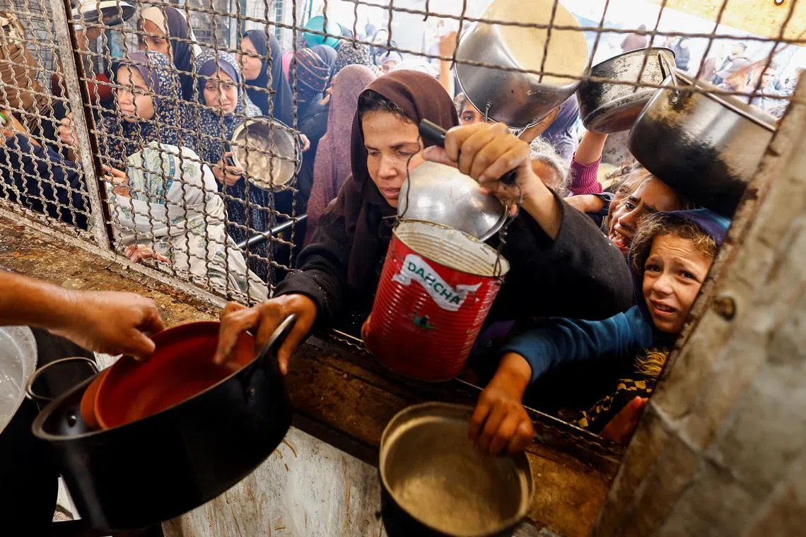 The UN said thousands of displaced people are sheltering in “inhumane conditions” with severe food shortages and terrible sanitary conditions.