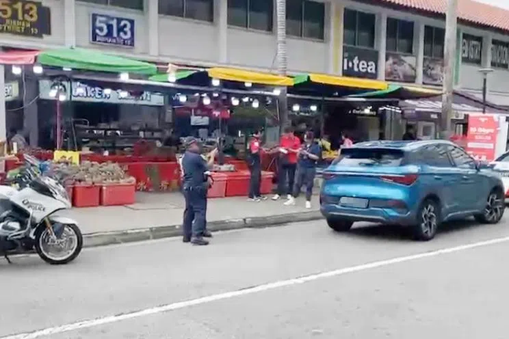 Pedestrian taken unconscious to hospital after accident with car in Bishan