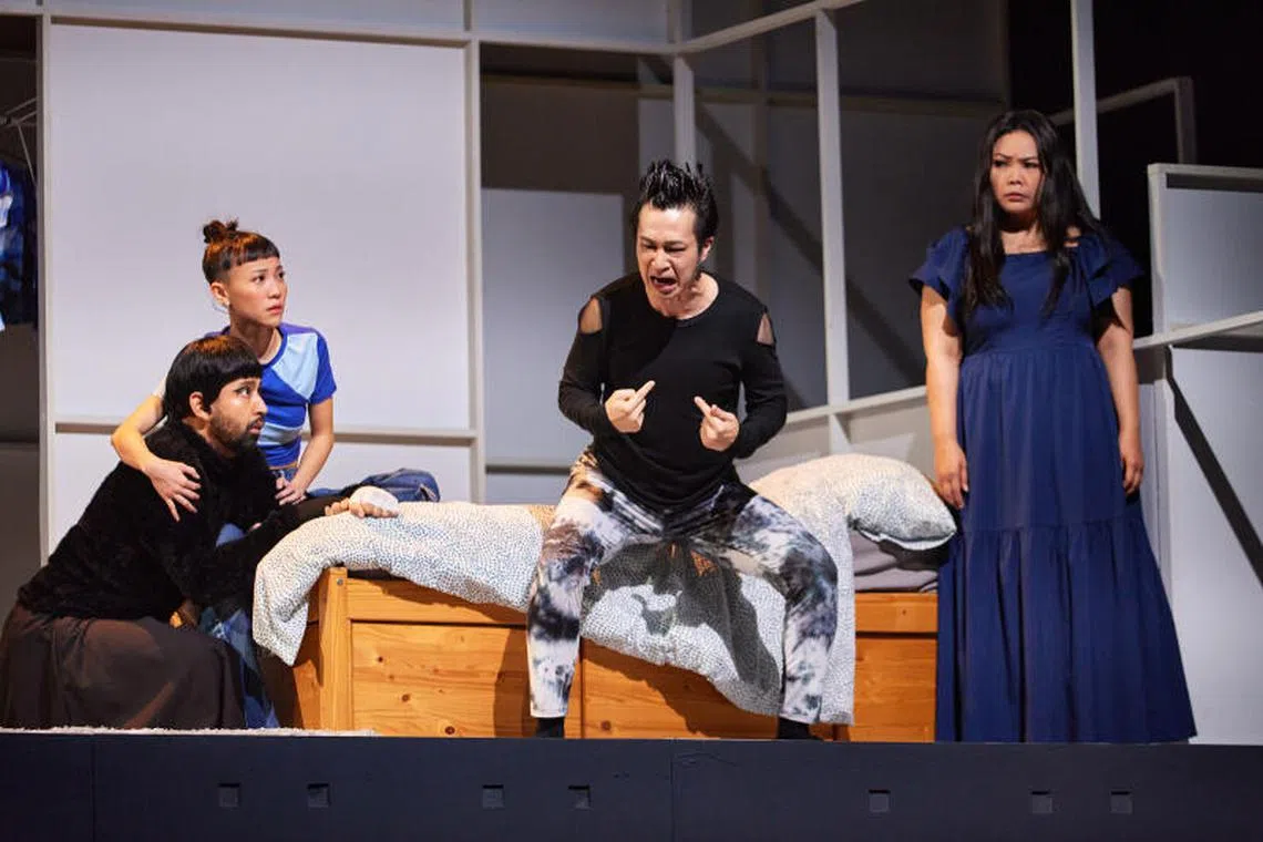 Theatre productions such as The Necessary Stage’s Three Years in the Life and Death of Land had performances with creative captioning to cater to audiences with hearing difficulties. 