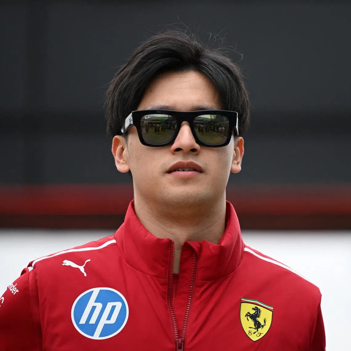 Formula One F1 - British Grand Prix - Silverstone Circuit, Silverstone, Britain - July 5, 2025 Ferrari reserve driver Zhou Guanyu ahead of practice REUTERS/Jaimi Joy