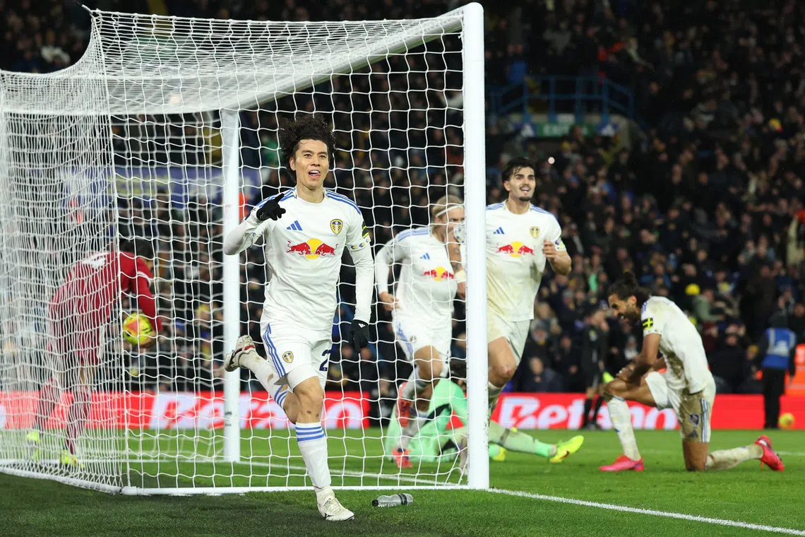 Tanaka on target as Leeds snatch 3-3 draw with Liverpool