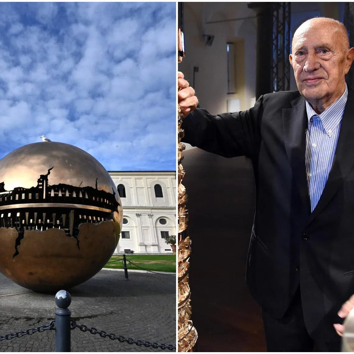 Arnaldo Pomodoro’s spheres began to gain worldwide attention in the 1960s.