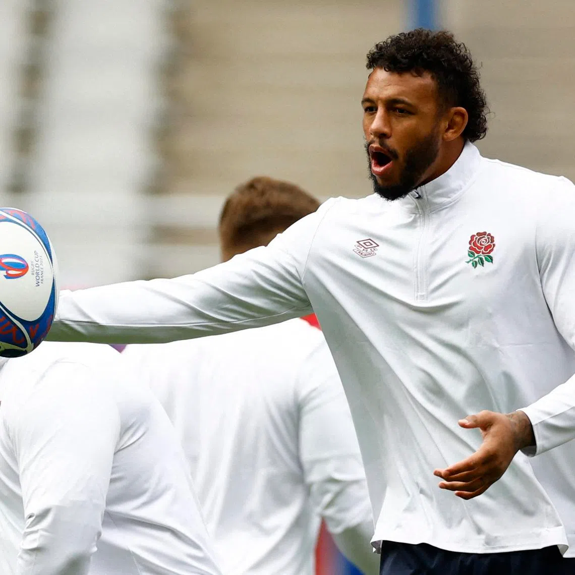 Rugby Union - Rugby World Cup 2023 - England Training - Stade de France, Saint-Denis, France - October 26, 2023  England's Courtney Lawes during training REUTERS/Sarah Meyssonnier