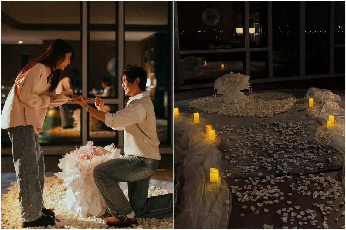 James Wong had proposed to Hazelle Teo on the final night of her work trip in Qingdao. 