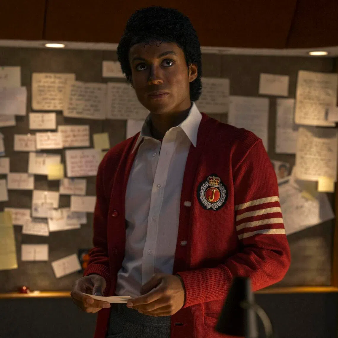 Jaafar Jackson portrays his late American superstar uncle Michael Jackson in the biopic Michael.