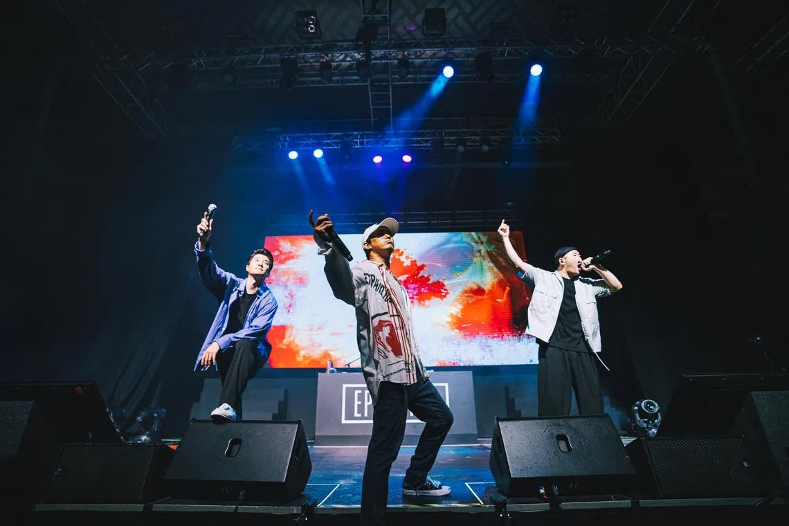 South Korean hip-hop group Epik High performed in Singapre at The Coliseum, Hard Rock Hotel, in 2019.