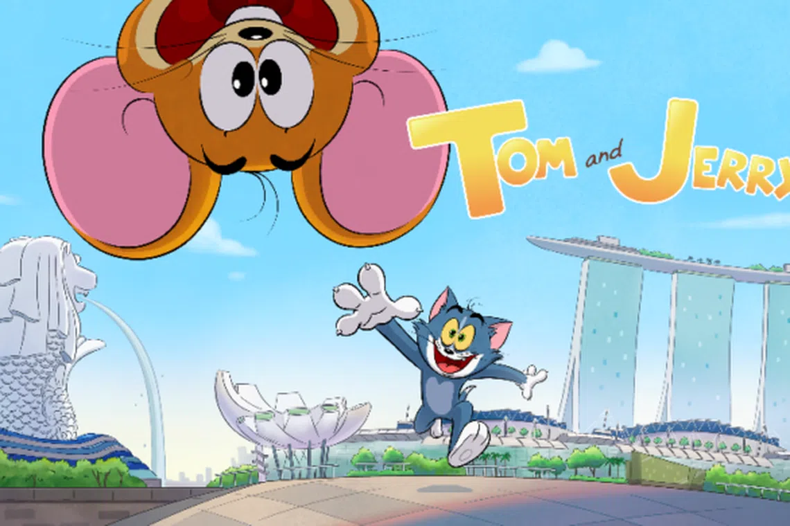 Tom and Jerry will chase one another through the streets of Singapore.