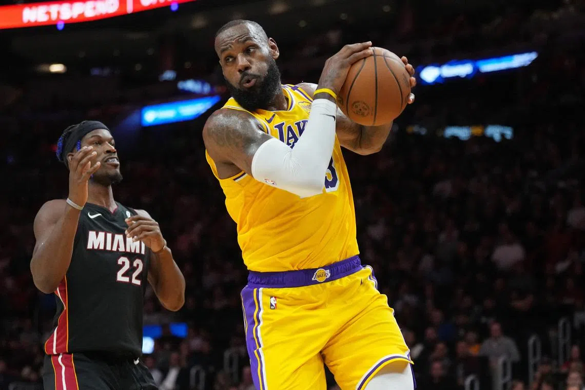 Los Angeles Lakers star LeBron James is listed as questionable for the Atlanta Hawks clash with left foot soreness.