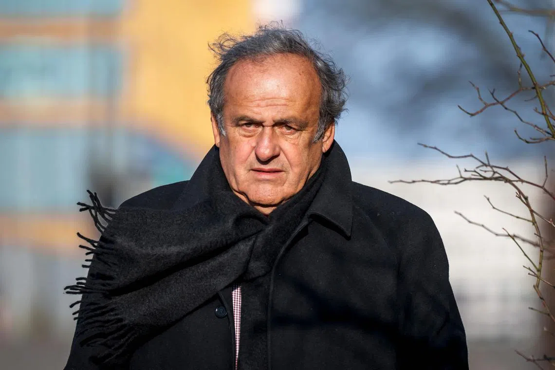 Former Uefa president Michel Platini arrives to the court house for an appeal by Swiss Attorney General's office.