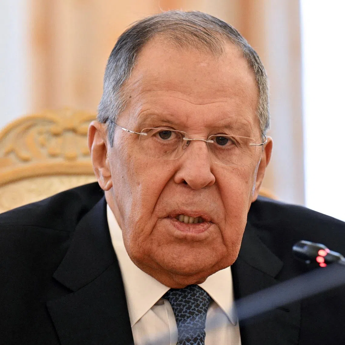 Russia's Foreign Minister Sergei Lavrov attends a meeting with Cuba's Foreign Minister Bruno Rodriguez in Moscow, Russia February 18, 2026. Hector Retamal/Pool via REUTERS