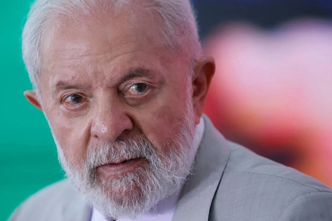 Brazil's President Luiz Inacio Lula da Silva attends a news conference at the Planalto Palace in Brasilia, Brazil February 26, 2024. REUTERS/Adriano Machado/File Photo