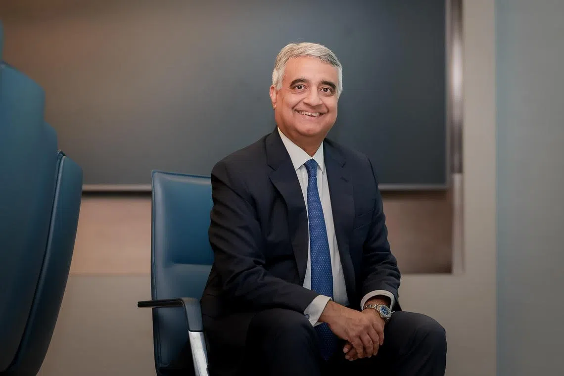 J.P. Morgan Asset Management Singapore and South East Asia CEO Ayaz Ebrahim at his office at CapitaSpting on. May 14, 2024.