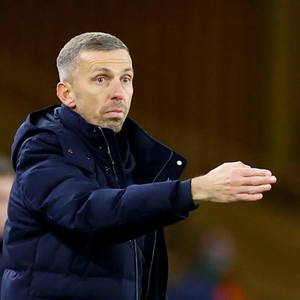 Soccer Football - Premier League - Wolverhampton Wanderers v Ipswich Town - Molineux Stadium, Wolverhampton, Britain - December 14, 2024 Wolverhampton Wanderers manager Gary O'Neil reacts. Action Images via Reuters/Matthew Childs