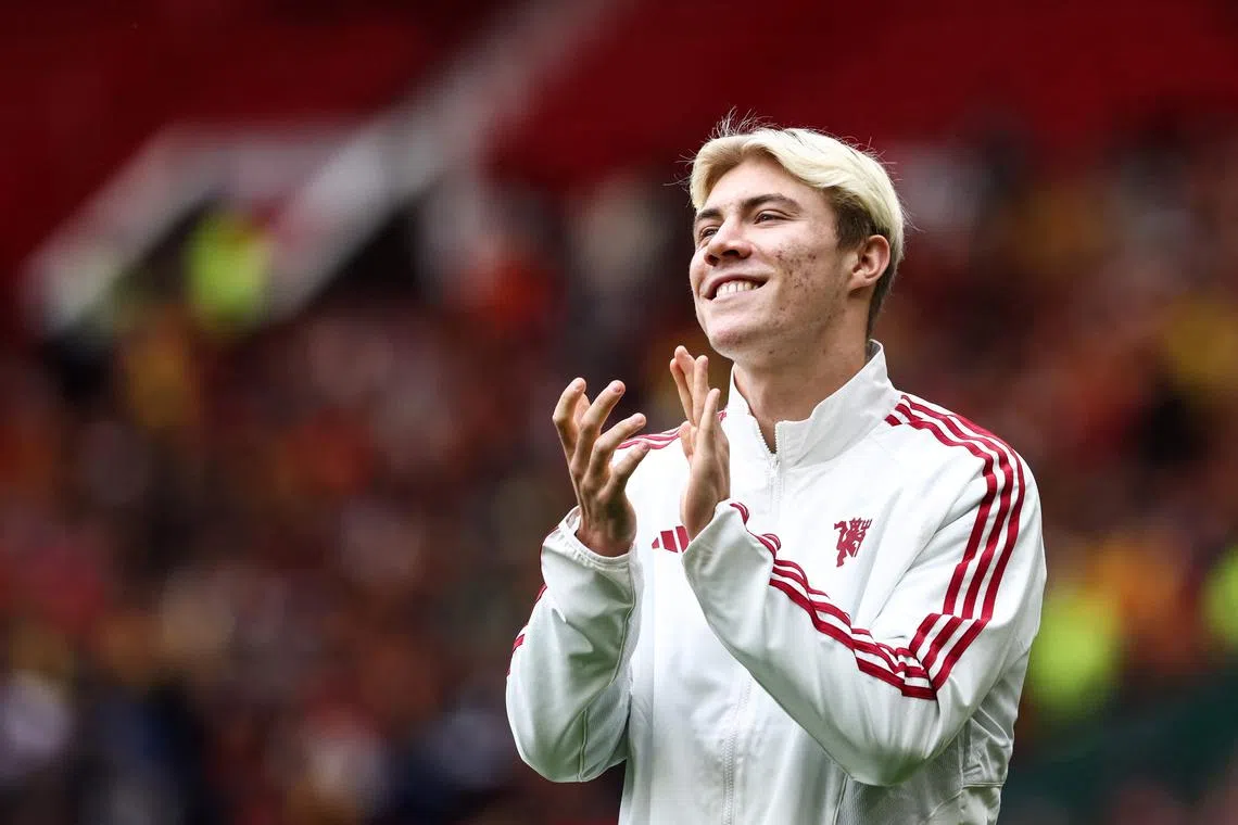 Denmark striker Rasmus Hojlund is not ready to make his debut for Manchester United when the English Premier League giants open their league campaign against Wolverhampton Wanderers on Monday due to a niggling back injury.  