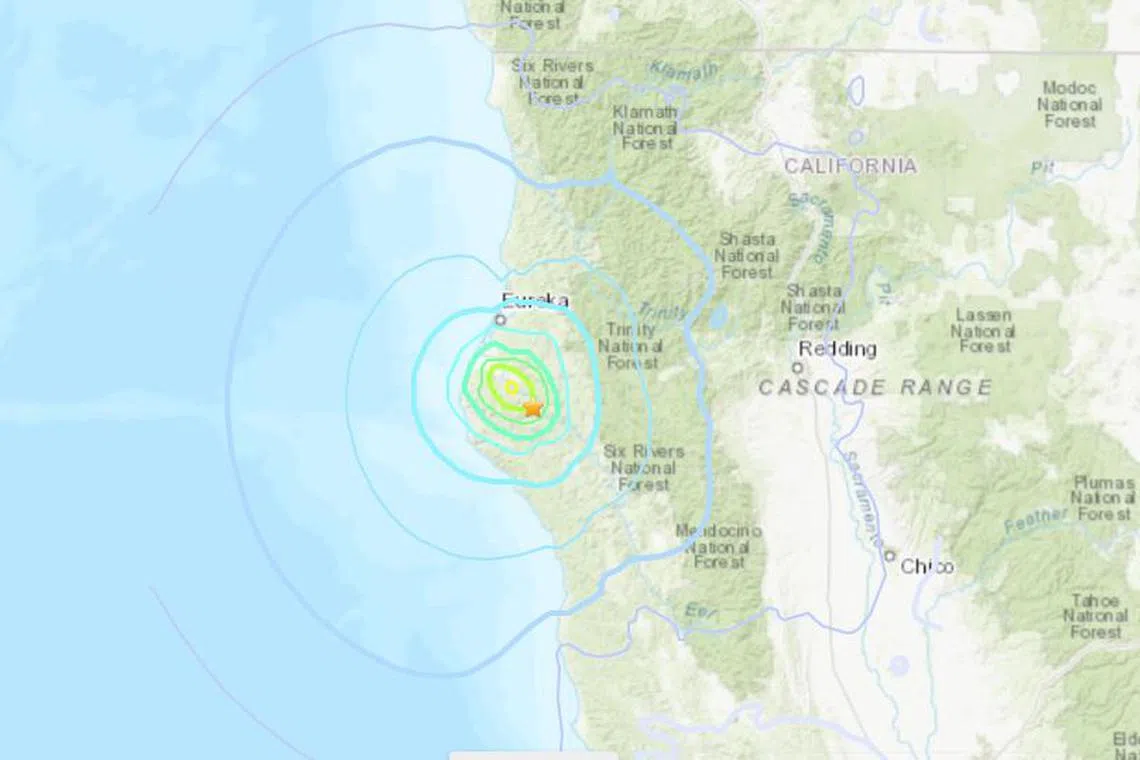 The latest earthquake was at a depth of 27.8 km.