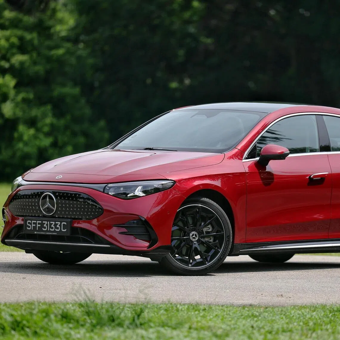 Besides the sportier AMG-style bodykit, the electric CLA is identical to the petrol-hybrid versions. 