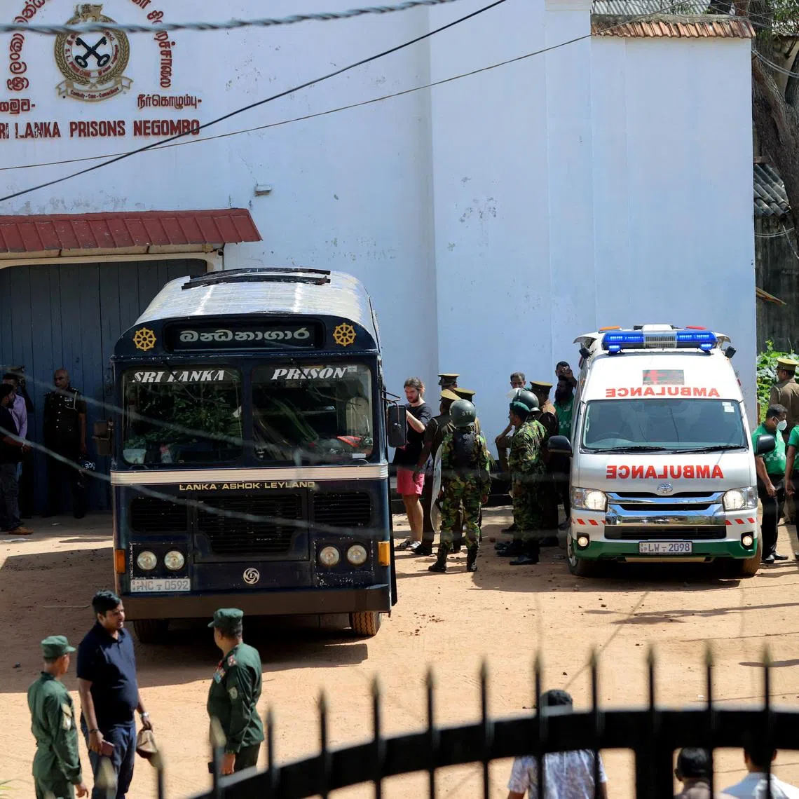 A deadly riot at a prison in the coastal town of Negombo on the outskirts of Colombo left 28 people dead.
