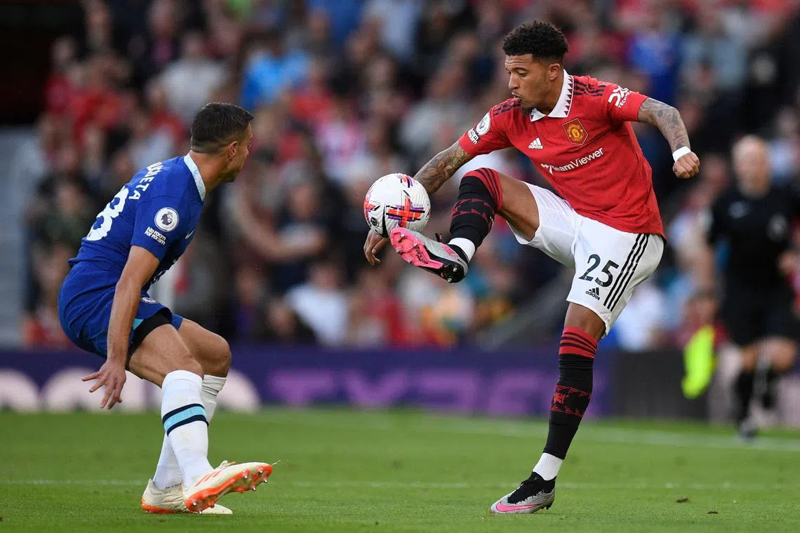 Sancho has struggled for form, but showed some bright moments in United's  4-1 win over Chelsea.