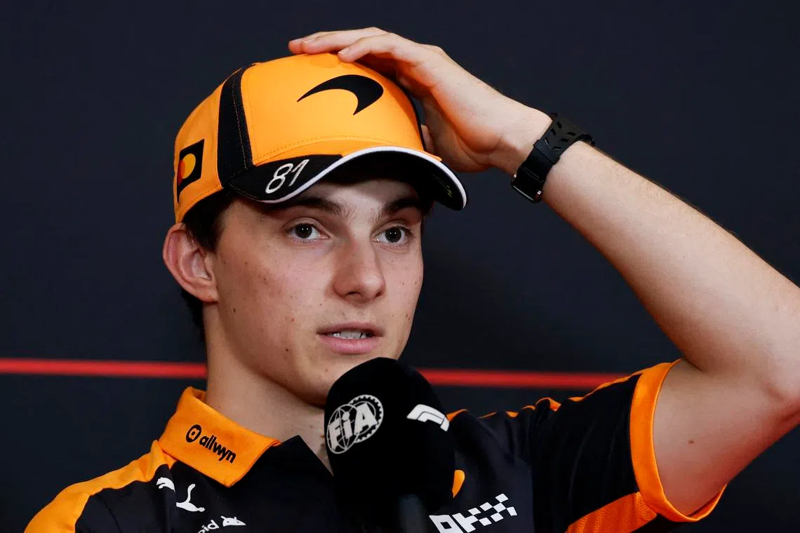 Formula One F1 - Austrian Grand Prix - Red Bull Ring, Spielberg, Austria - June 25, 2026 McLaren's Oscar Piastri during the press conference REUTERS/Lisa Leutner