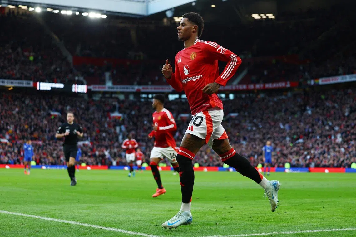 Manchester United's Marcus Rashford will be joining Aston Villa till the end of the season. 