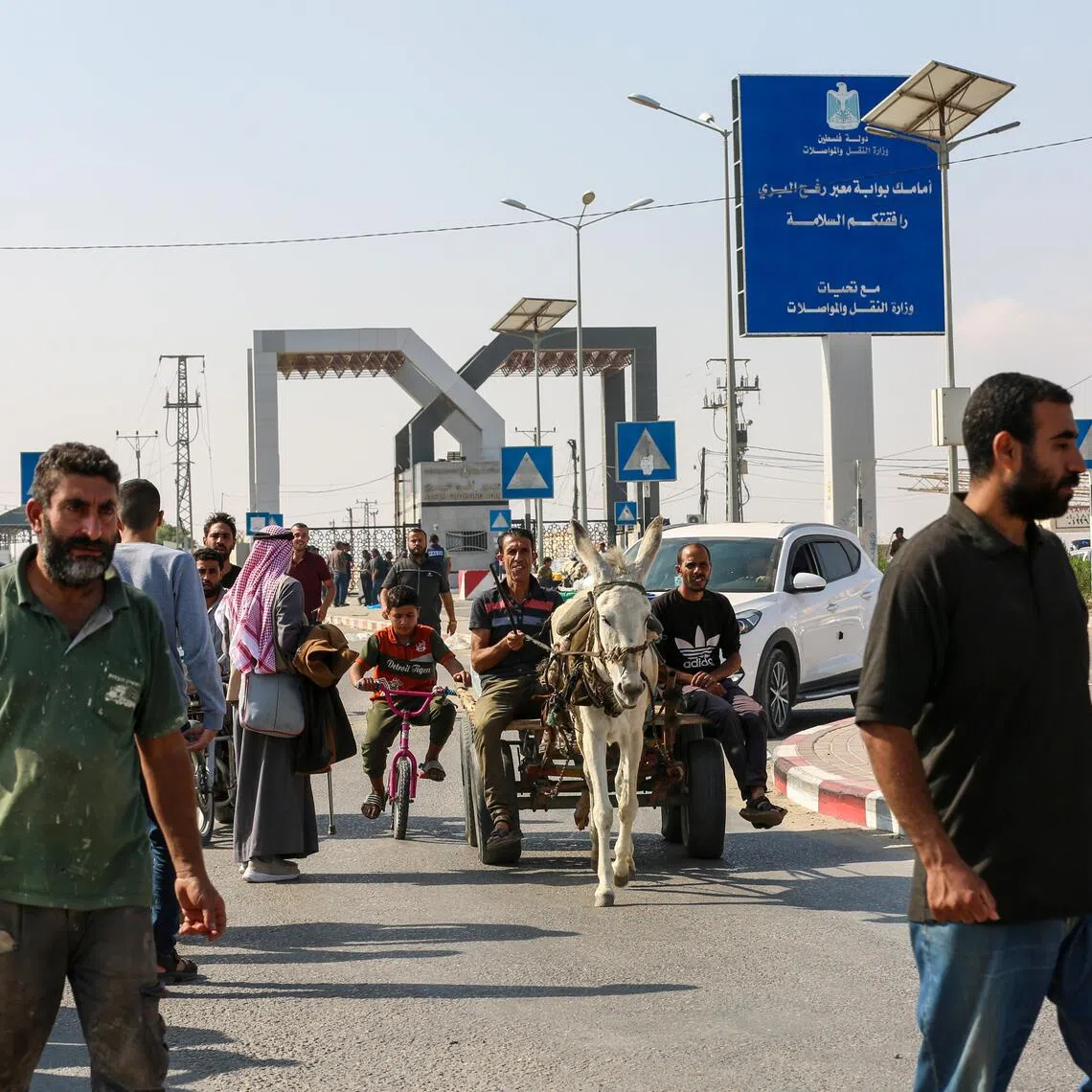 The Rafah crossing at the border between southern Gaza and Egypt seen here on Nov 3, 2023. 