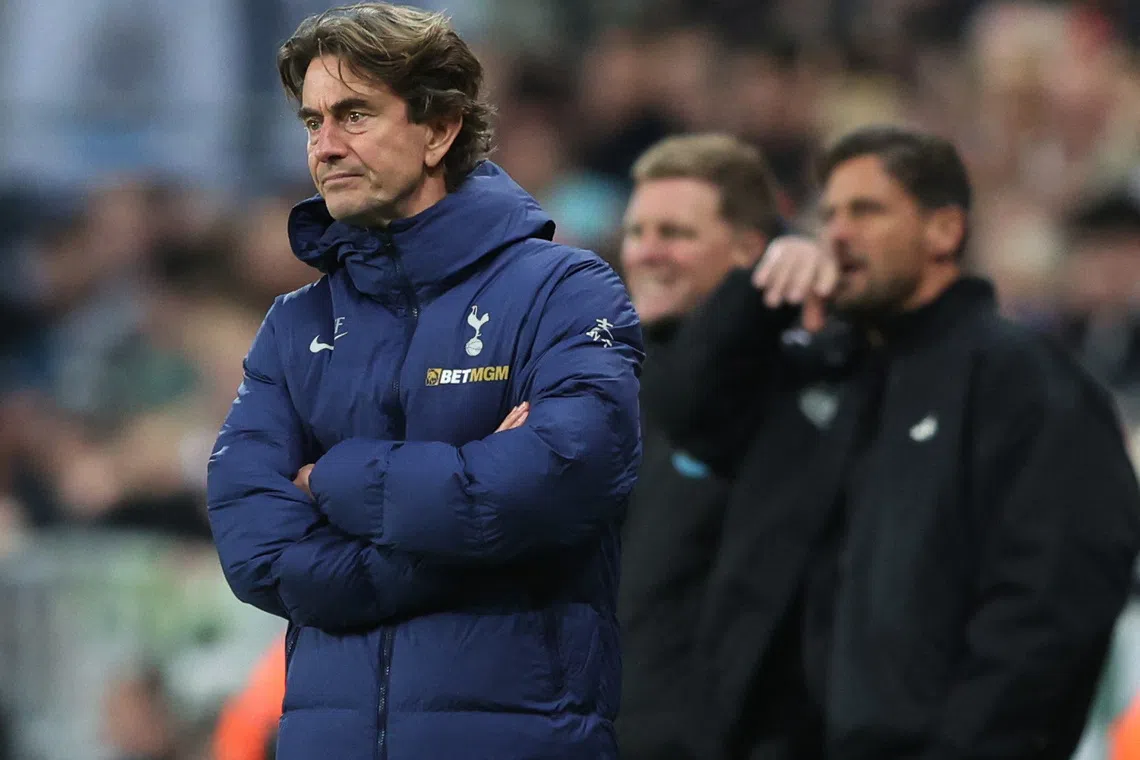 Soccer Football - Premier League - Newcastle United v Tottenham Hotspur - St James' Park, Newcastle, Britain - December 2, 2025 Tottenham Hotspur manager Thomas Frank REUTERS/Scott Heppell