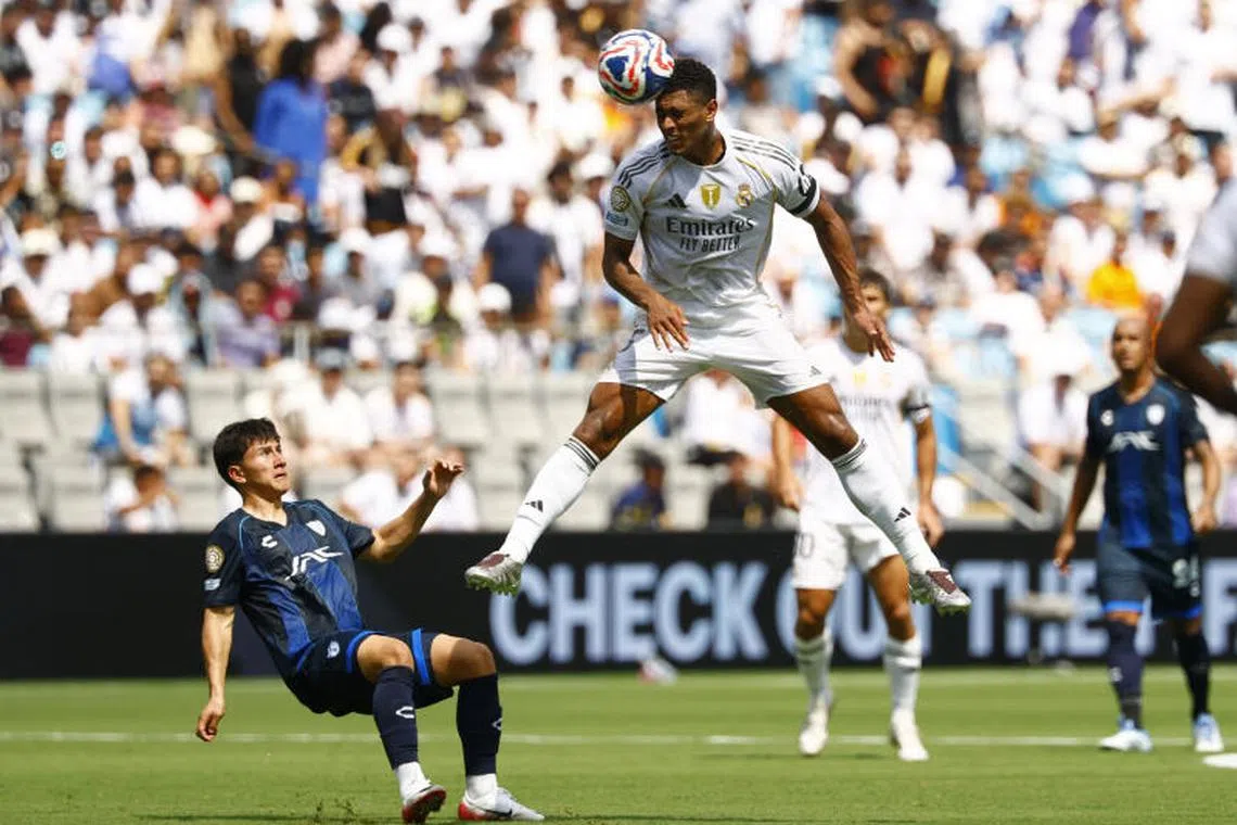 Soccer Football - FIFA Club World Cup - Group H - Real Madrid v Pachuca - Bank of America Stadium, Charlotte, North Carolina, U.S. - June 22, 2025 Real Madrid's Jude Bellingham in action REUTERS/Susana Vera