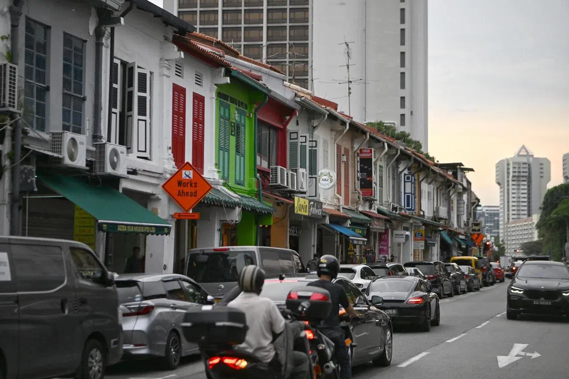 Generic of shophouses on Arab St on May 5, 2023.


/Rising interest in shophouses following latest ABSD hike.