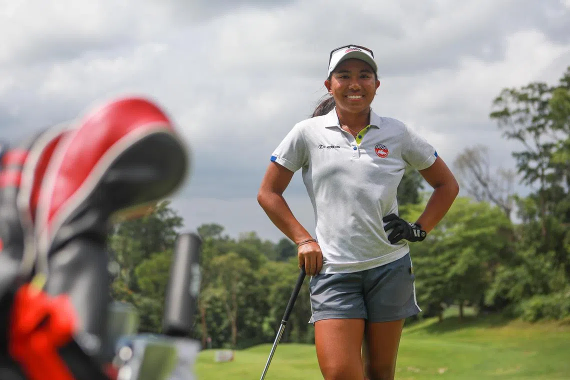 Singaporean golfer Aloysa Atienza, 24, will competing in the Cambodia SEA Games from Monday.