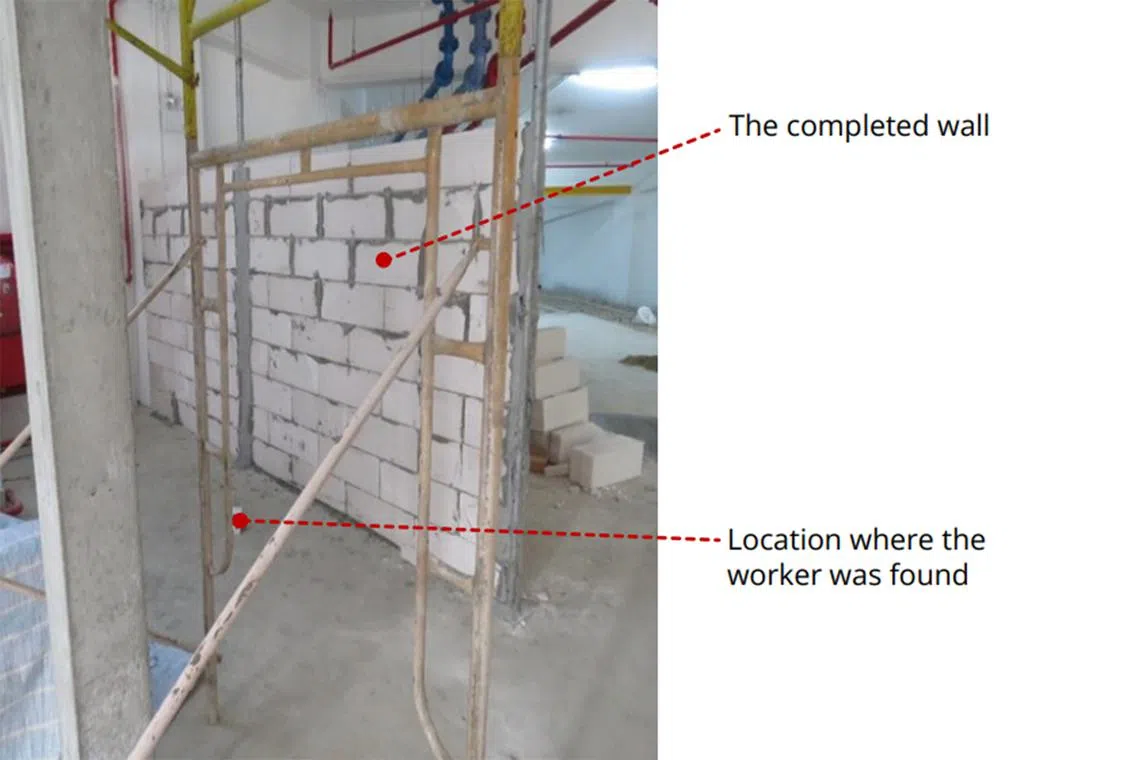 In one of the incidents, a worker was found semi-conscious with head injuries on May 2, next to a wall he had just finished building.