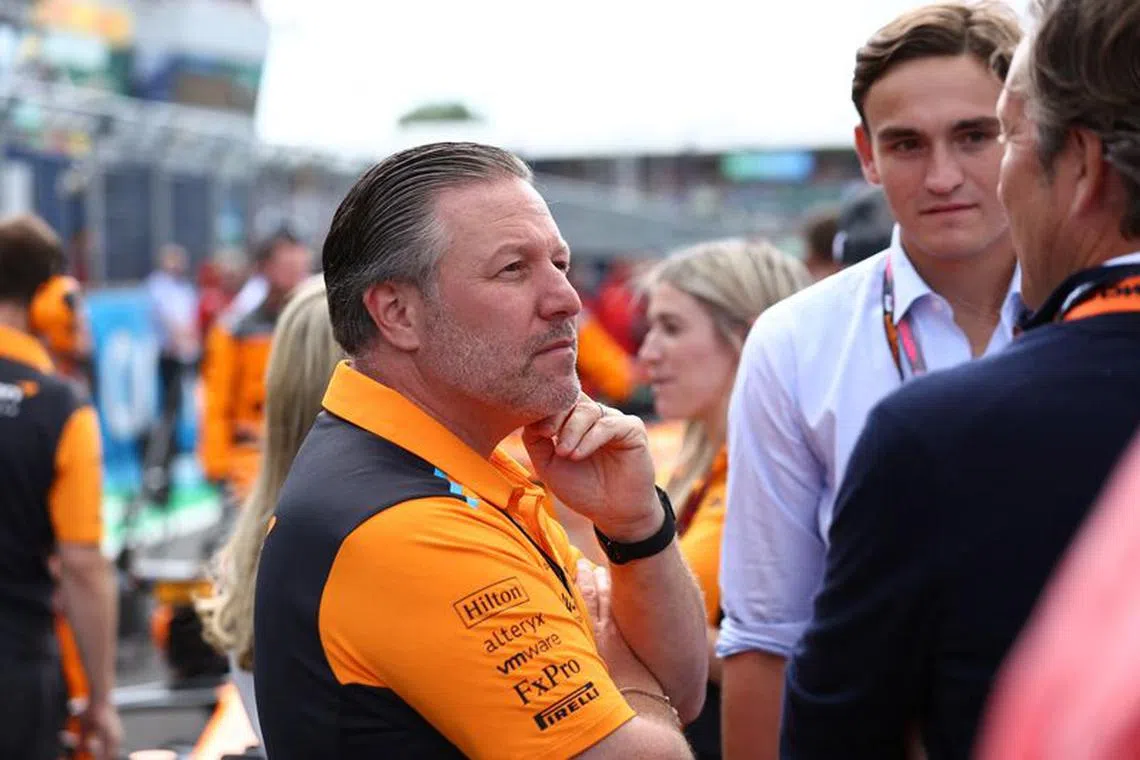 Formula One F1 - British Grand Prix - Silverstone Circuit, Silverstone, Britain - July 9, 2023 McLaren chief executive Zak Brown before the race REUTERS/Andrew Boyers/ File photo