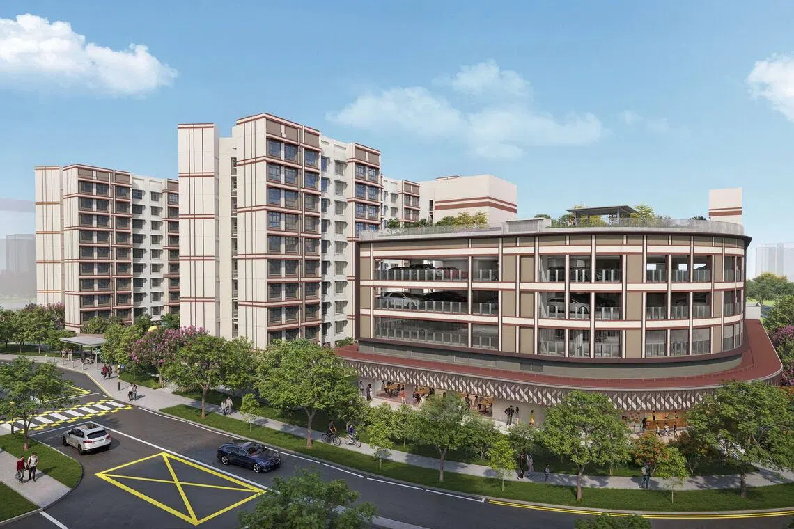 The wait for a flat at Tampines Bliss is one year and 11 months.
