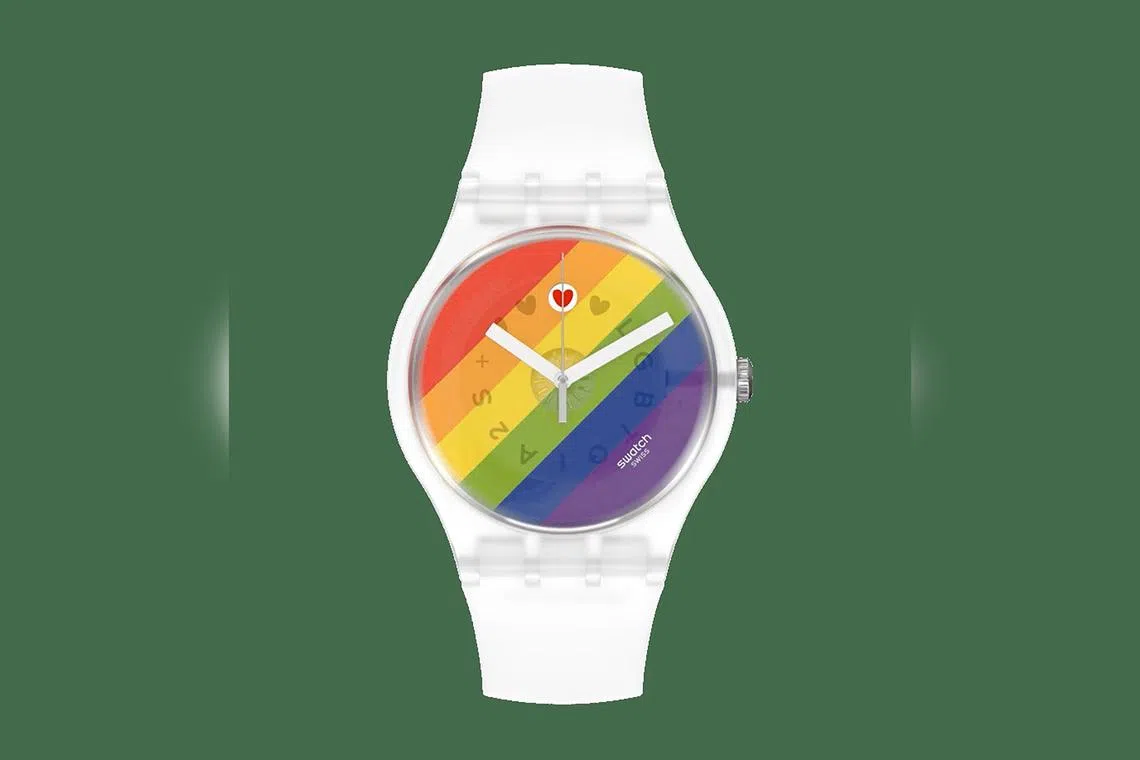 Malaysian authorities seized around 170 rainbow-coloured timepieces from Swatch's Pride Collection in May.