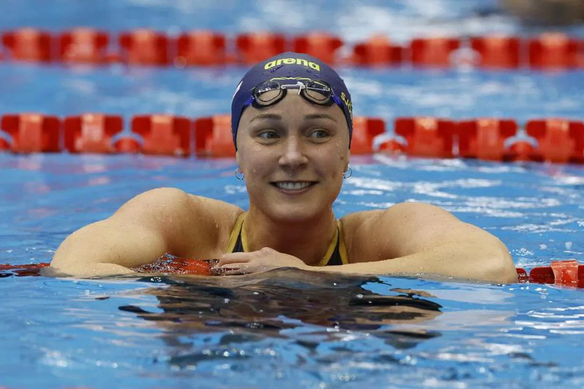 Fukuoka 2023 World Aquatics Championships - Swimming - Marine Messe Fukuoka Hall A, Fukuoka, Japan - July 28, 2023  Sweden's Sarah Sjostrom during the women's 50m butterfly semi final 2 REUTERS/Stefan Wermuth/ File photo