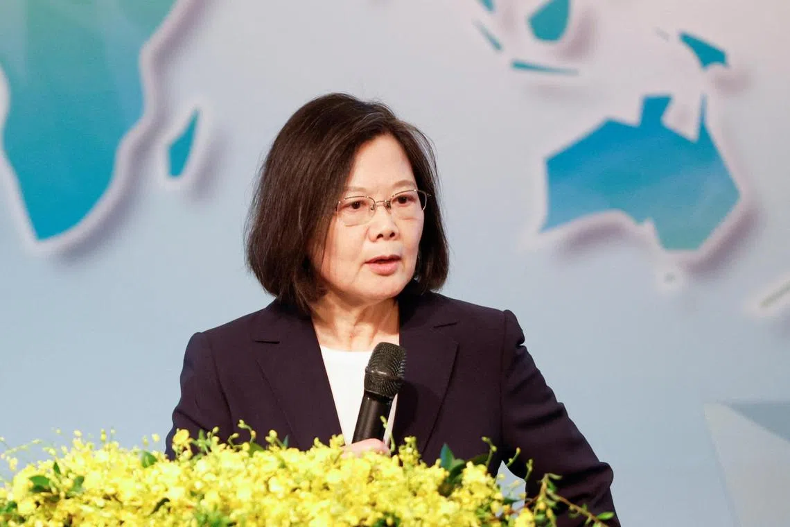 Taiwan President Tsai Ing-wen, who will leave office in 2024, is due to make a major speech on Tuesday.