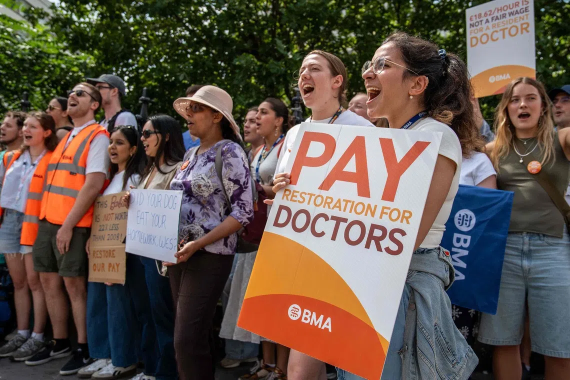 The doctors’ union said the strike would start on Dec 17, the latest of a series of strikes in 2025 over pay and working conditions.