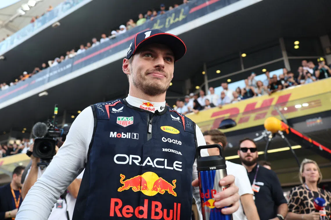 Formula One F1 - Abu Dhabi Grand Prix - Yas Marina Circuit, Abu Dhabi, United Arab Emirates - December 7, 2025 Red Bull's Max Verstappen before the race REUTERS/Jakub Porzycki