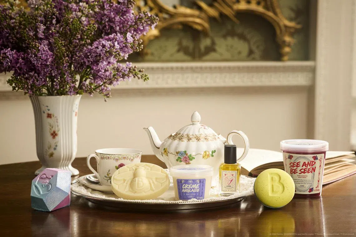 llstyle08 - The the Lush x Bridgerton limited edition collection comprises six products designed to pamper the body.



Credit: Lush