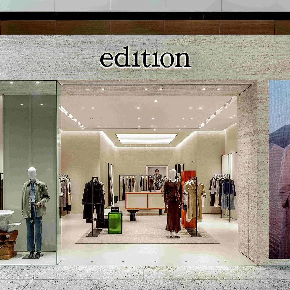 Chinese fashion brand Edition's Raffles City store.